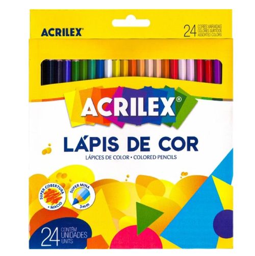 Lápis de Cor 24 Cores - Acrilex