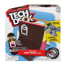 Pista Vert Wall 2.0 + Skate de Dedo SK8MAFIA - Tech Deck