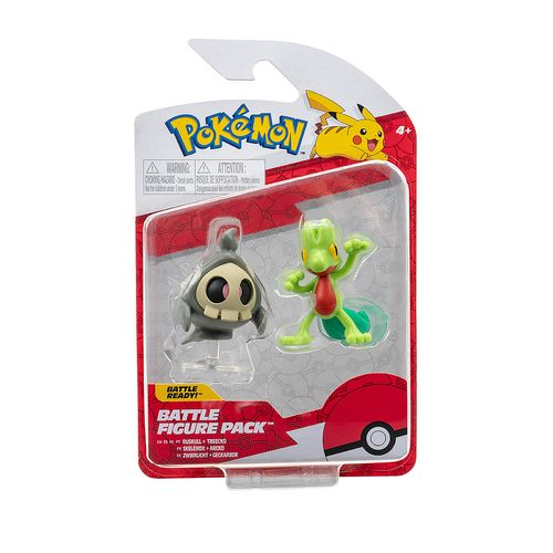 Pokémon -  2 Bonecos Duskull e Treecko - Sunny