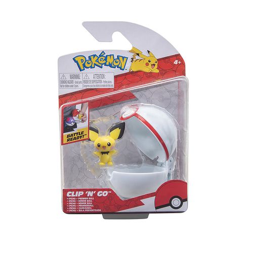 Boneco Pokémon Pichu + Pokebola Premier