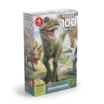 Quebra-Cabeça Dinossauros 100 Peças - Grow 02660