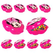 Kit 10 Porta Mix Minnie Rosa Plasutil para Doces para Festas