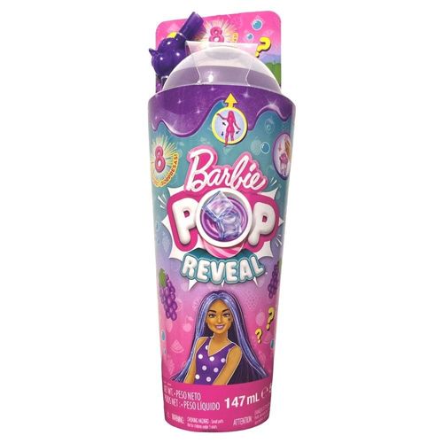 Barbie Pop Reveal Série Frutas Uva Mattel