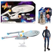 Kit 2 Nave Uss Enterprise + Boneco 12Cm Saru - Star Trek