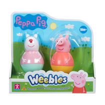 Peppa Pig - Pack com 2 Weebles de 8cm - Peppa e Susie