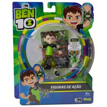 Ben 10 - Minifigura Articulada 10 Cm - Ben 10 E Massa Cinzenta