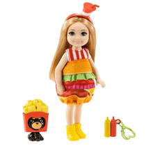 Barbie Chelsea Boneca Festa A Fantasia Hamburguer - Mattel