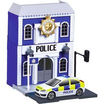 Playset c/ Miniatura -1:43 - 2013 Ford Focus ST - Delegacia de Policia - Bburago 31500