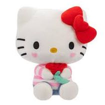 Hello Kitty Love - Pelúcia 20cm - Flor - Sunny