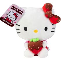 Hello Kitty Love - Pelúcia 20cm - Morango - Sunny