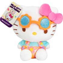 Hello Kitty Páscoa - Pelúcia 20cm - Óculos Laranja - Sunny