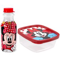 Kit Porta Lanche Infantil Escola Passeio Minnie Plasutil