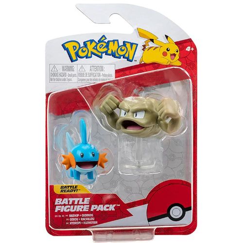 Boneco Pokémon 2 Figuras De Ação Mudkip e Geodude Sunny 2601