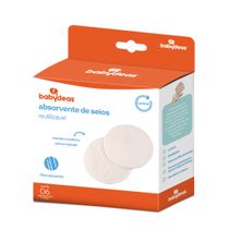 ABSORVENTE DE SEIOS REUTILIZAVEL C/06 UN BABYDEAS