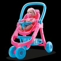 Carrinho De Bonecas - Rosa - Divertoys