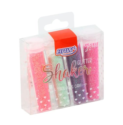 Glitter Shaker Pastel 4 cores – 7g cada - BRW