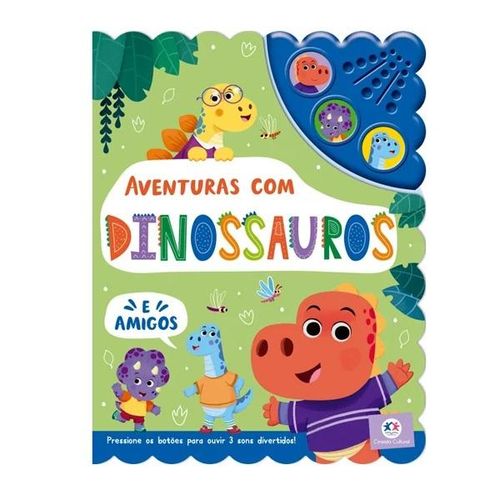 Livro Sonoro Aventuras com Dinossauros - Ciranda Cultural