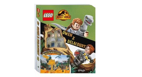 Livro Lego Jurassic World Owen X Delacourt - Catapulta