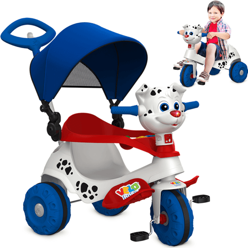 Triciclo Velobaby com Capota Doggy Bandeirante Passeio e Pedal