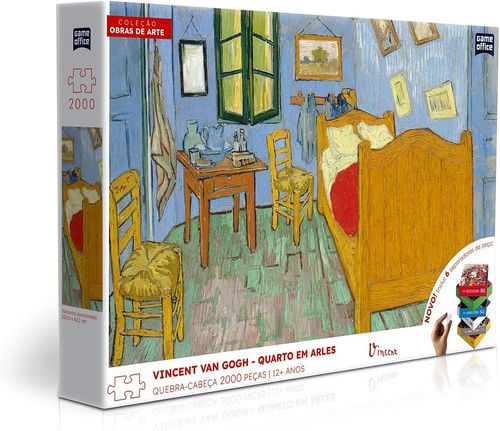 Quebra-Cabeça 2000 Peças - Vincent Van Gogh - Quarto em Arles - Toyster