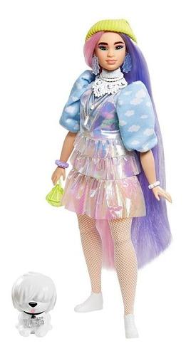 Boneca Barbie Extra Oriental Curvy 2021 Cabelo Colorido Cpet