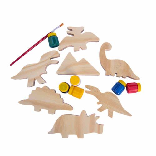 Kit Pinte e Brinque - Dinossauros - Fabrika dos Sonhos