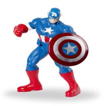 Boneco de Ação - Avengers - Marvel Comics - Capitão América - Azul - Mimo
