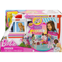 Barbie Ambulancia e Clinica Movel HKT79 - Barao e Fun