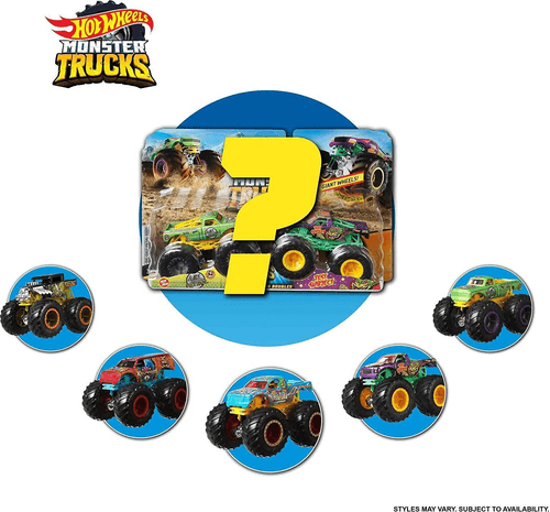Hot Wheels Monster Trucks 1:64 Pacote De 2 - Barao e Fun
