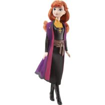 Anna Basica Vestido Preto Frozen - Mattel HLW46-HLW50