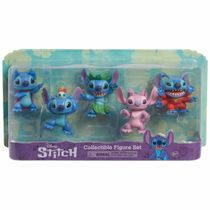 5 Mini Bonecos de 7cm do Stitch Colecionáveis - Disney