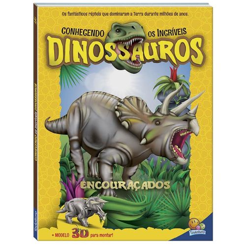 Box Livros Os Incríveis Dinossauros c/6 peças - Todo Livro ENCOURACADOS