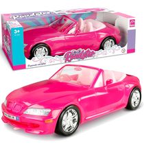 Carro para Boneca Esportivo Rosa Carrinho Meninas Roadster
