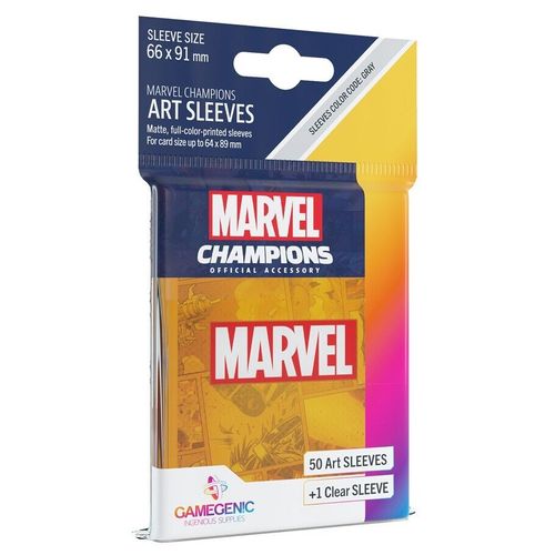 Sleeves Marvel Champions Marvel (Laranja) Gamegenic