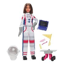 Boneca Barbie Profissões Astronauta Cabelo Castanho De Luxo