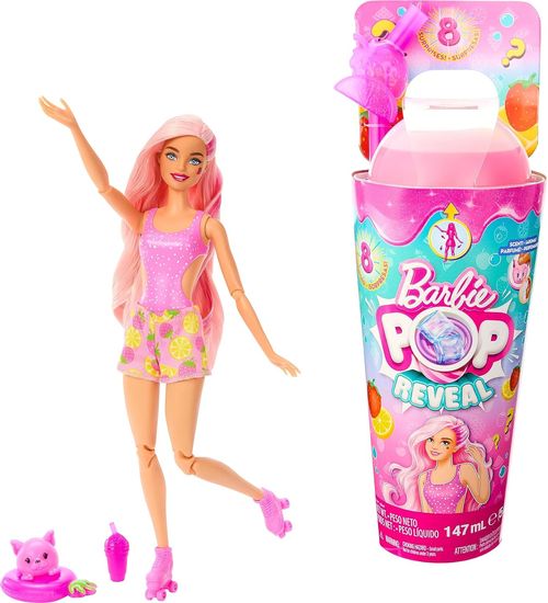 Boneca Barbie Pop Reveal Limonada de Morango HNW41 - Mattel HNW40