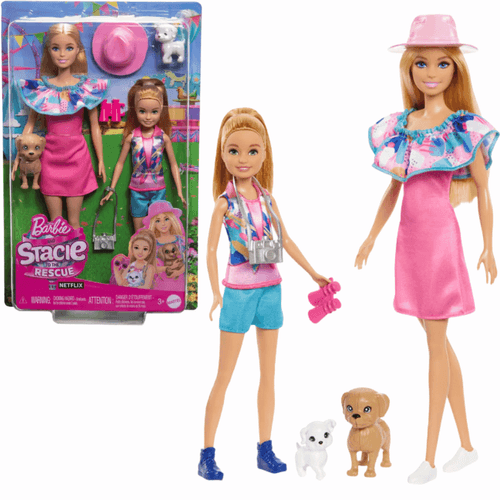 Boneca Barbie Stacie Ao Resgate Aventura com Irmãs 3+ Mattel