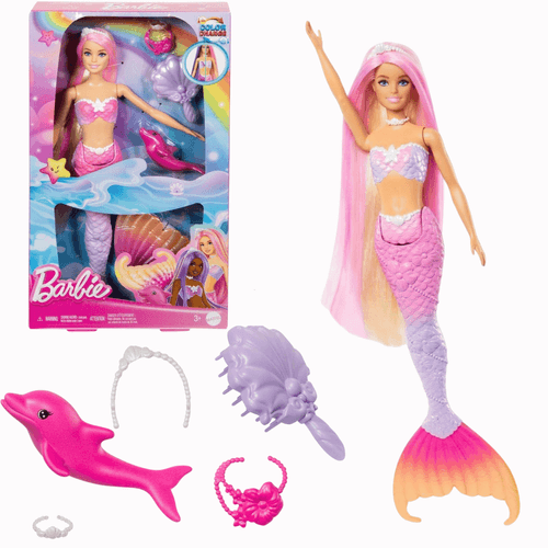 Boneca Barbie Sereia Cores Mágicas Color Change 3+ Mattel