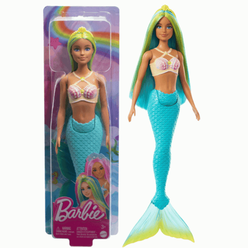 Boneca Barbie Sereia Cabelo Colorido 30Cm 3+ Mattel