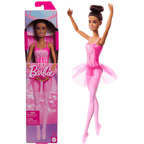 Boneca Barbie Bailarina Morena Pink 30Cm 3+ Mattel