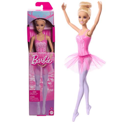 Boneca Barbie Bailarina Loira Rosa 30Cm 3+ Mattel