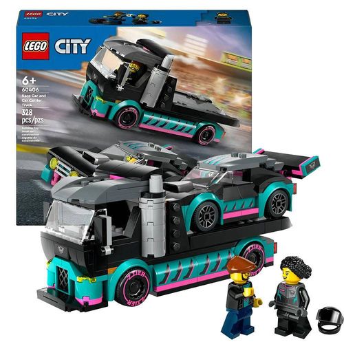 LEGO City Carro de Corrida e Caminhao Cegonha 60406