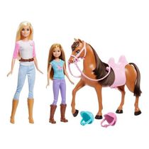 Boneca Barbie Conjunto Lições De Montar A Cavalo Com Aluna