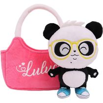 Pelucia Pandinha na Bolsinha Oculos Amarelo Luluca Fun