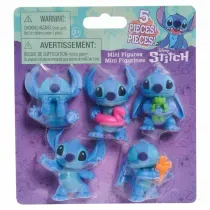 5 Mini Bonecos Stitch 4cm Colecionáveis Disney Sunny 3989