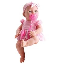 Boneca Bebê - Diver Toys - New Born - Vamos Brincar? - Rosa - Divertoys