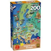 Puzzle 200 peças Viagem pela Europa