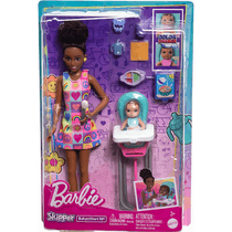 Barbie Skipper Com Bebê Vestido Arco-Íris HTK34 Mattel