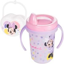 Copo Minnie Treinamento Transição Kit Bebe C/ Porta Chupeta