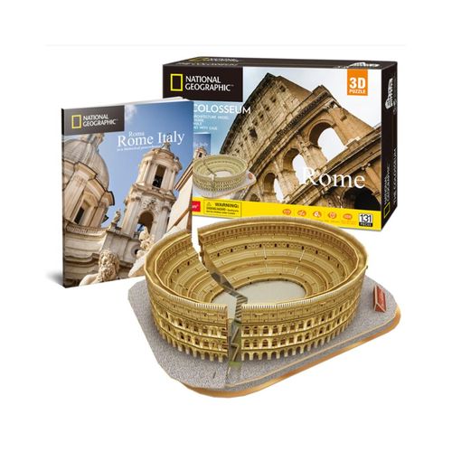 Quebra-Cabeça 3D - National Geographic - Coliseu - New Toys